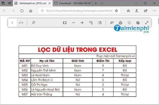 chuyen PDF sang Excel