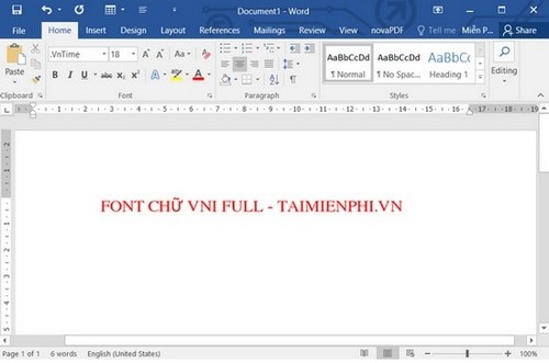 cai font vni tren windows