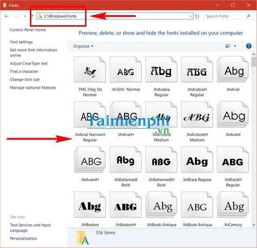 cai font vni tren laptop