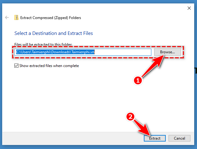 cach nen va giai nen file tren windows 10 5